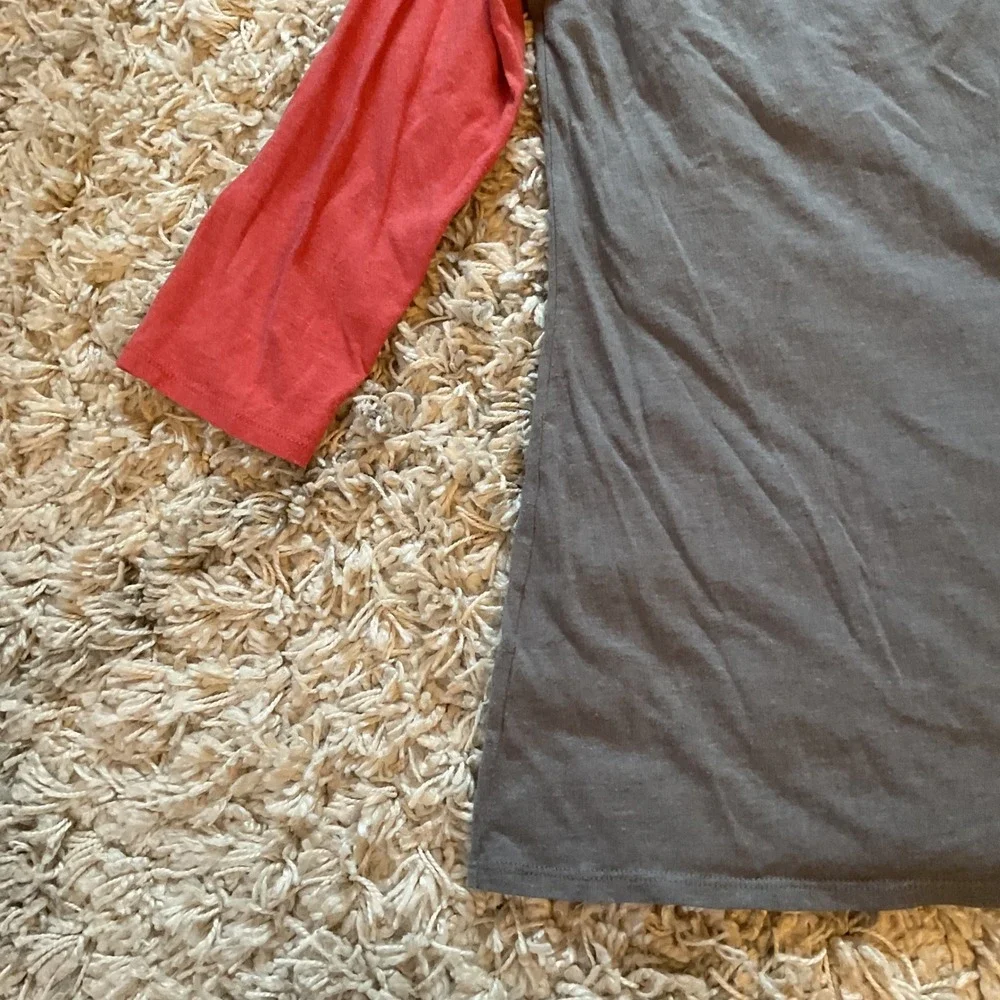 The North‎ Face Mens Grey Red 1966 USA Raglan Baseball T-Shirt Medium